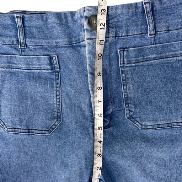Maeve by Anthropologie The Colette Size 30 Medium Wash Denim Cropped - Picture 6 of 7